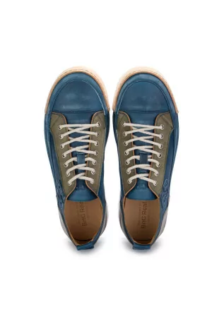 BNG REAL SHOES | SNEAKERS LA PATCH LEATHER BLUE JEANS