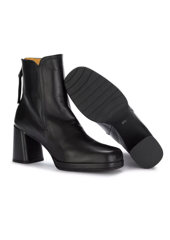 heel ankle boots mara bini alma seta leather black