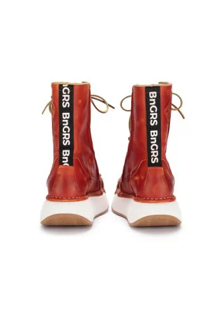 BNG REAL SHOES | CHUNKY BOOTS LA BIKER BRICK RED
