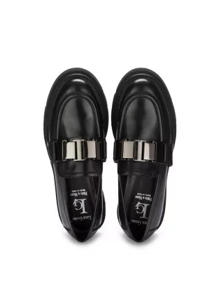 LUCA GROSSI | LOAFERS LEATHER CHAIN BLACK