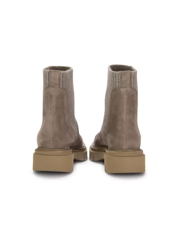 womens ankle boots luca grossi suede taupe