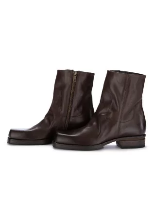 SHOTO | ANKLE BOOTS PACO LEATHER DARK BROWN