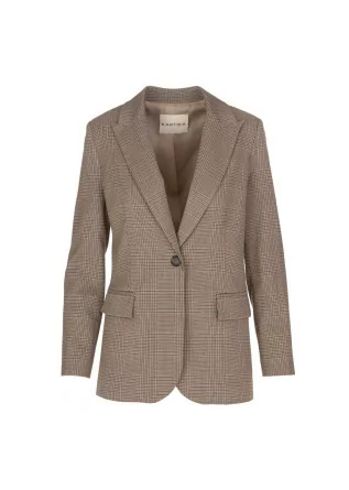 womens suit prince of wales beige