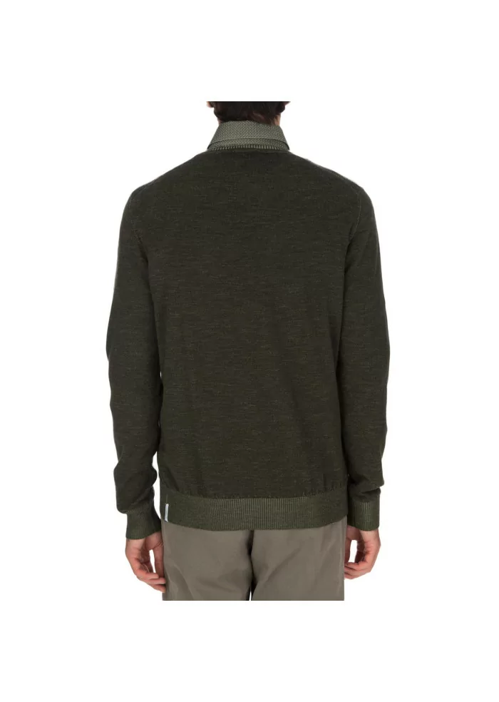 mens sweater jurta crewneck wool green