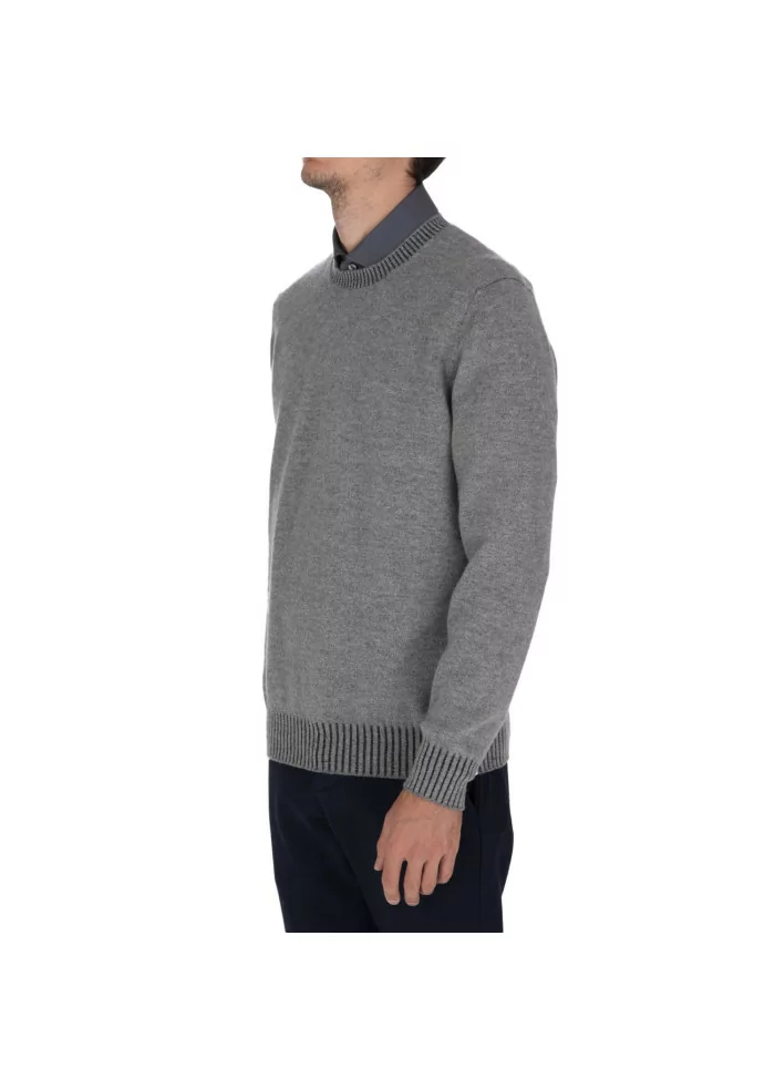 mens sweater jurta crewneck wool grey