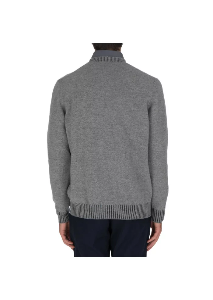 mens sweater jurta crewneck wool grey
