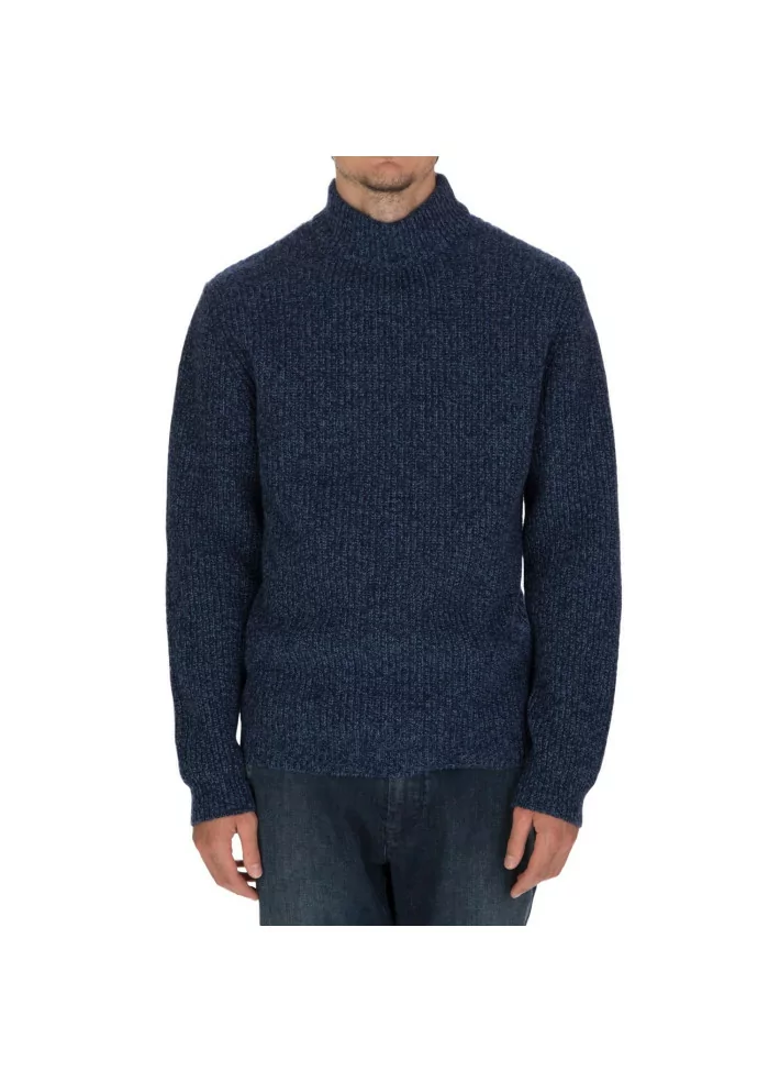 maglione uomo daniele fiesoli lupetto lana blu