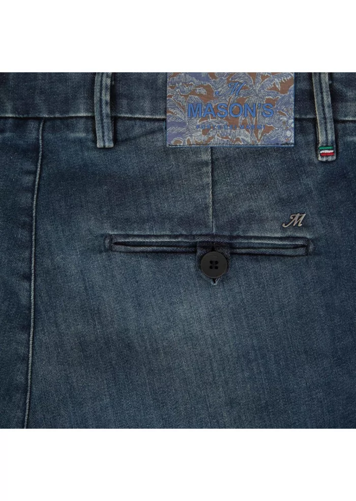 mens jeans dondup milano under foulard blue