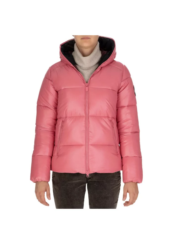 womens puffer jacket save the duck luck lois pink