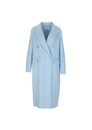 womens coat sincere paris wool light blue