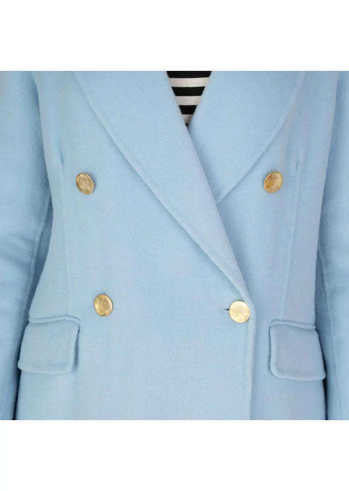 cappotto donna sincere paris lana azzurro