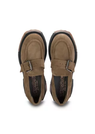 VICOLO 8 | CHUNKY LOAFERS WILDLEDER BRAUN