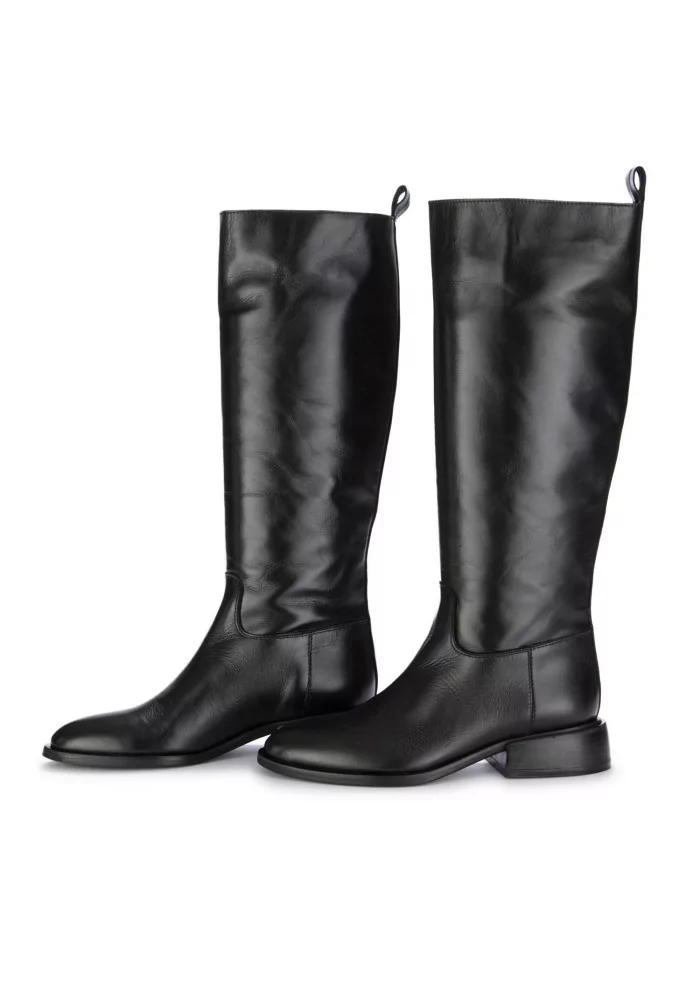 womens boots juice ranch leather black