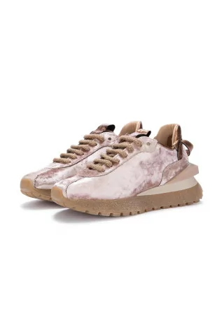 sneakers donna juice velluto rosa