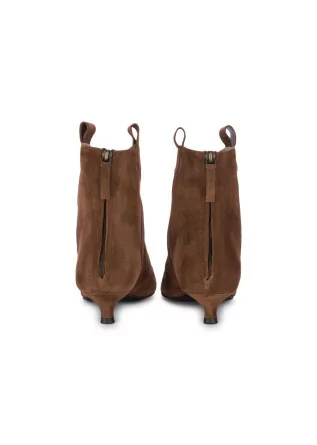 POSITANO IN LOVE | HEEL ANKLE BOOTS SUEDE BROWN