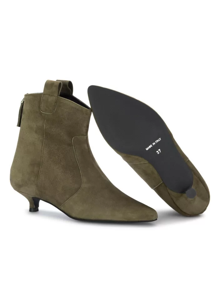 womens ankle boots positano in love finn olive green