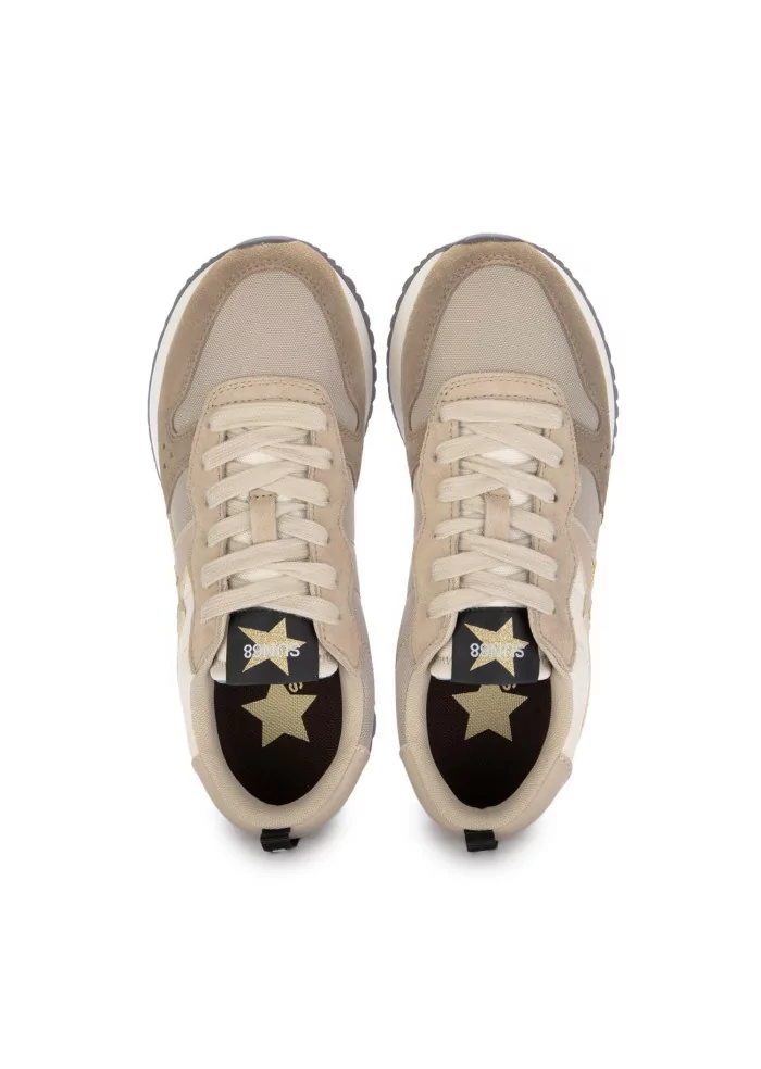 sneakers donna sun68 stargirl beige marrone
