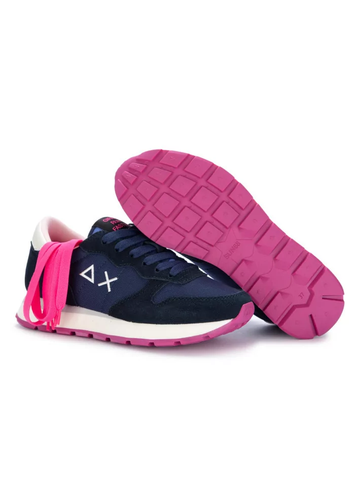 sneakers donna sun68 ally solid nylon blu navy