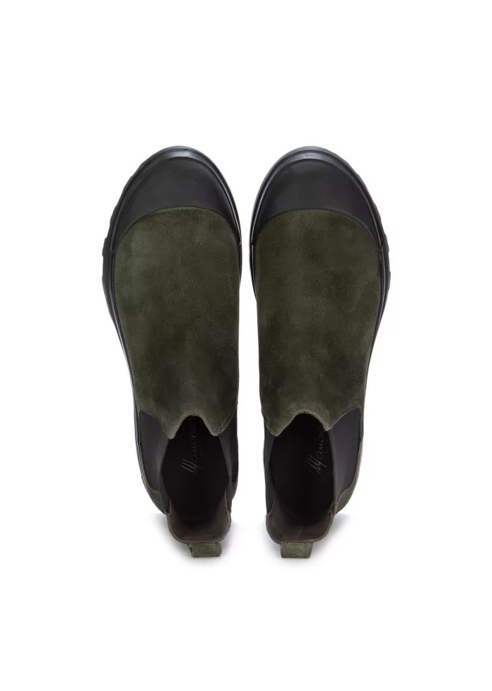 mens chelsea boots manovia52 green black