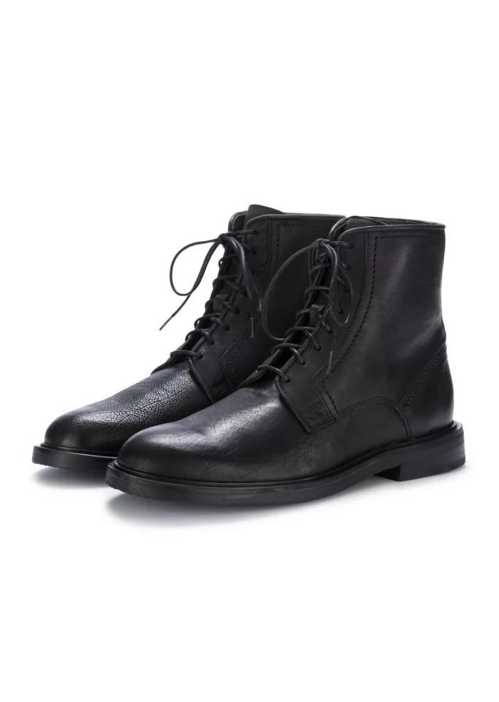 mens lace up ankle boots manovia52 kajo black