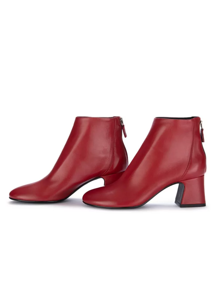 womens heel ankle boots made 94 nappa red