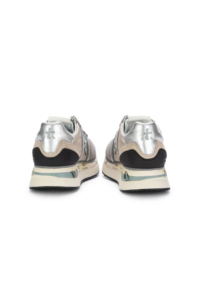 sneakers donna premiata conny beige argento