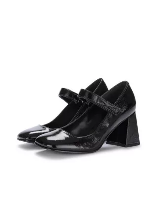 womens heel shoes napoleoni naplak black