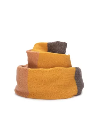 scarf riviera cashmere stripes yellow brown