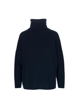 womens sweater riviera cashmere turtleneck dark blue