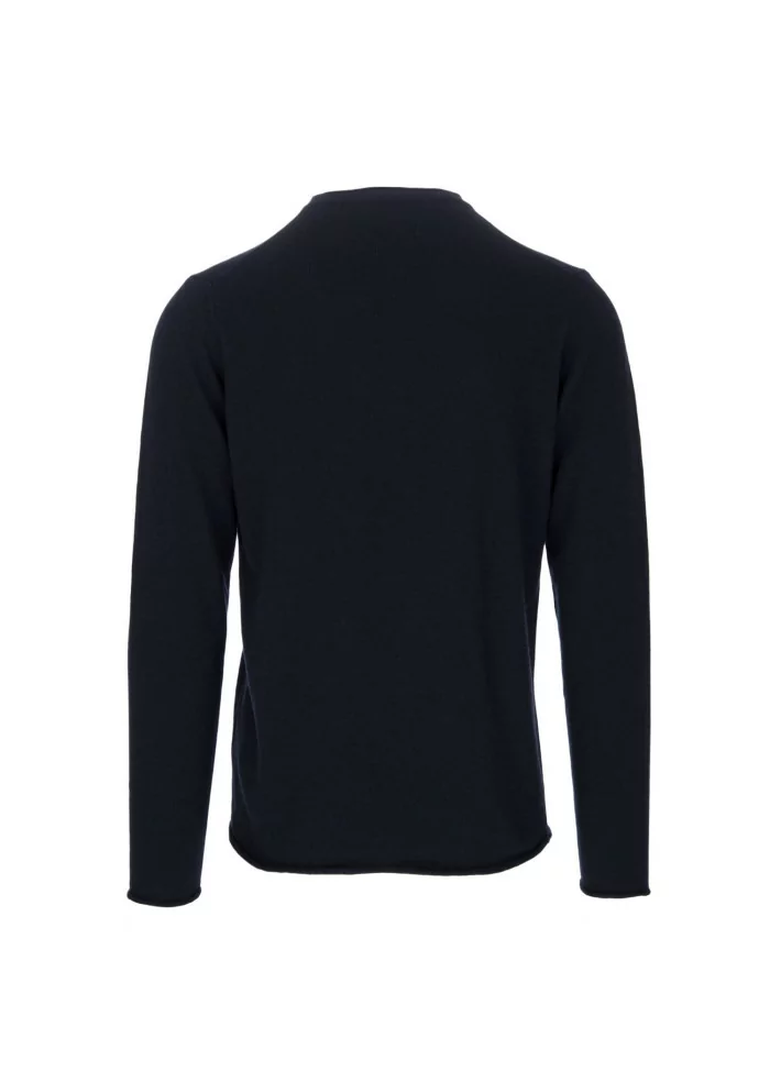 maglione uomo wool and co girocollo blu scuro