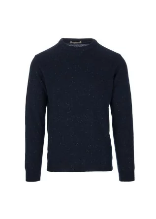 mens sweater wool and co crewneck blue dotted