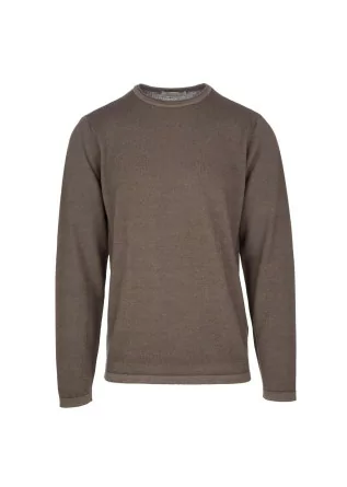 mens sweater wool and co crewneck brown