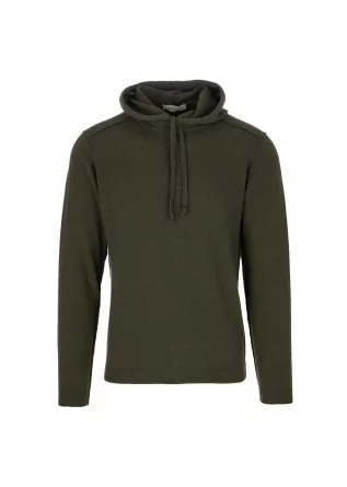 mens sweater wool and co hood green