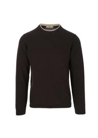mens sweater wool and co crewneck brown beige