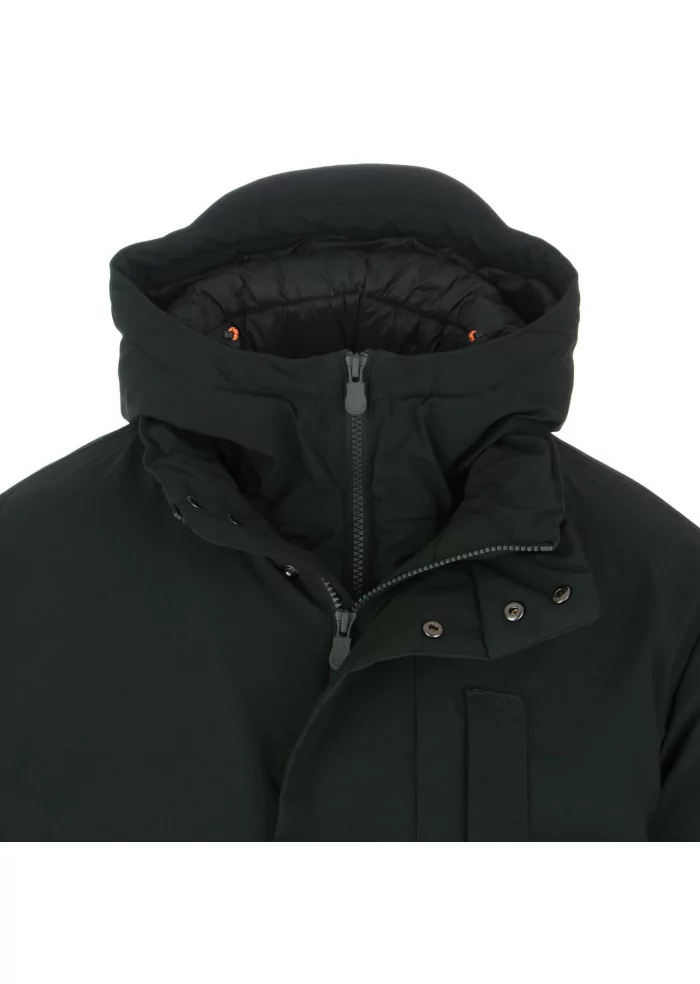 mens puffer jacket save the duck sesle dark green