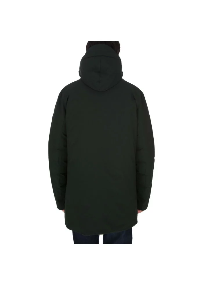 mens puffer jacket save the duck sesle dark green
