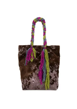 shopper bag le daf italia brown multicolor