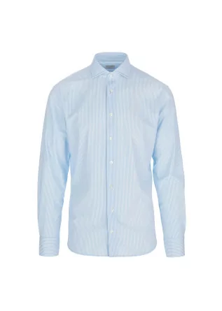 men s shirt traiano stripes light blue white