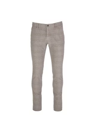 mens trousers mason's milanostyle beige checked