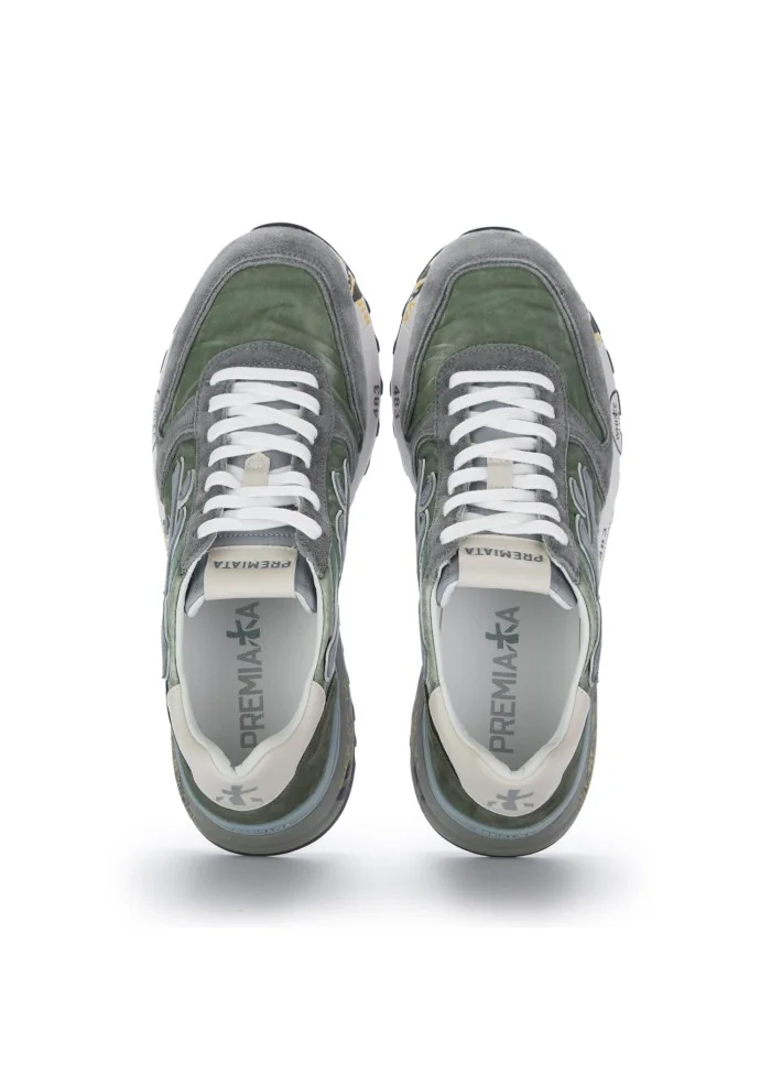 mens sneakers premiata mick green grey