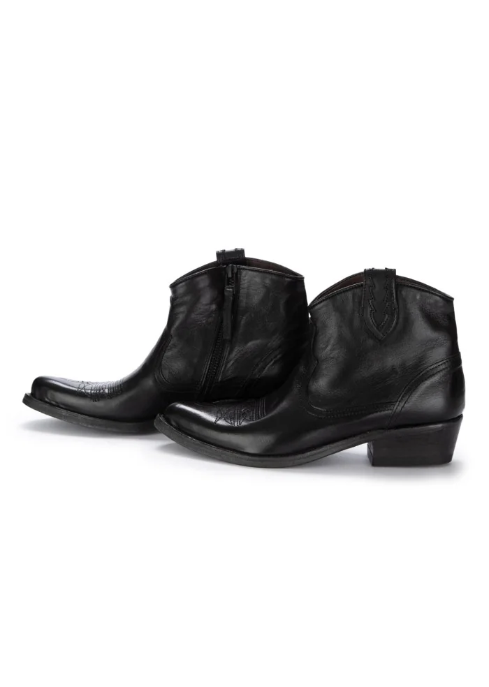 womens cowboy ankle boots keep calif black