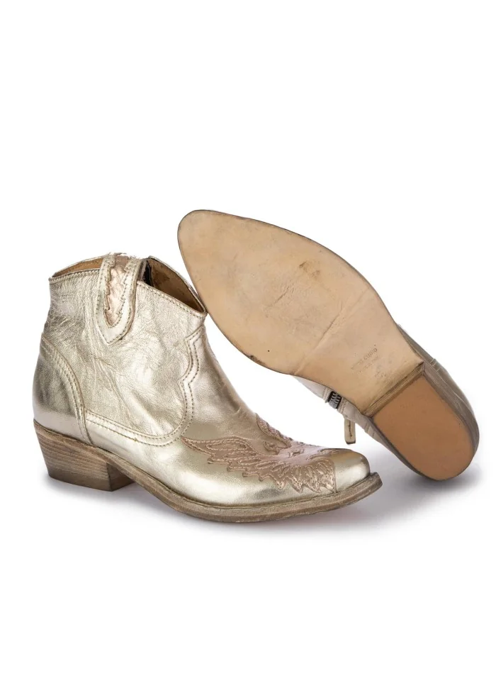 womens cowboy ankle boots keep laminate platinum