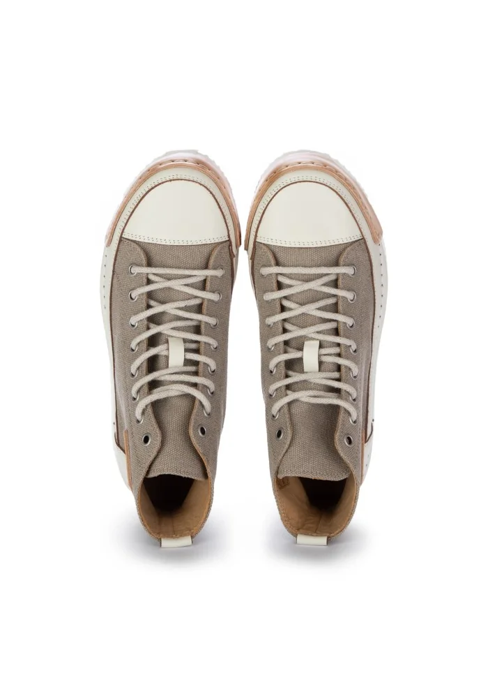 sneakers donna bng real shoes la cocco grigio tortora bianco