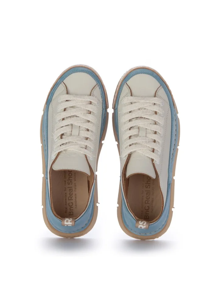 womens sneakers bng real shoes la dinamica white light blue