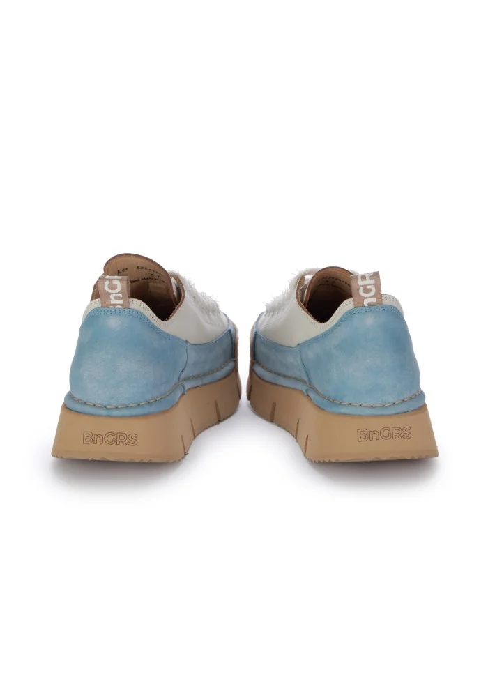 sneakers da donna bng real shoes la dinamica bianco azzurro
