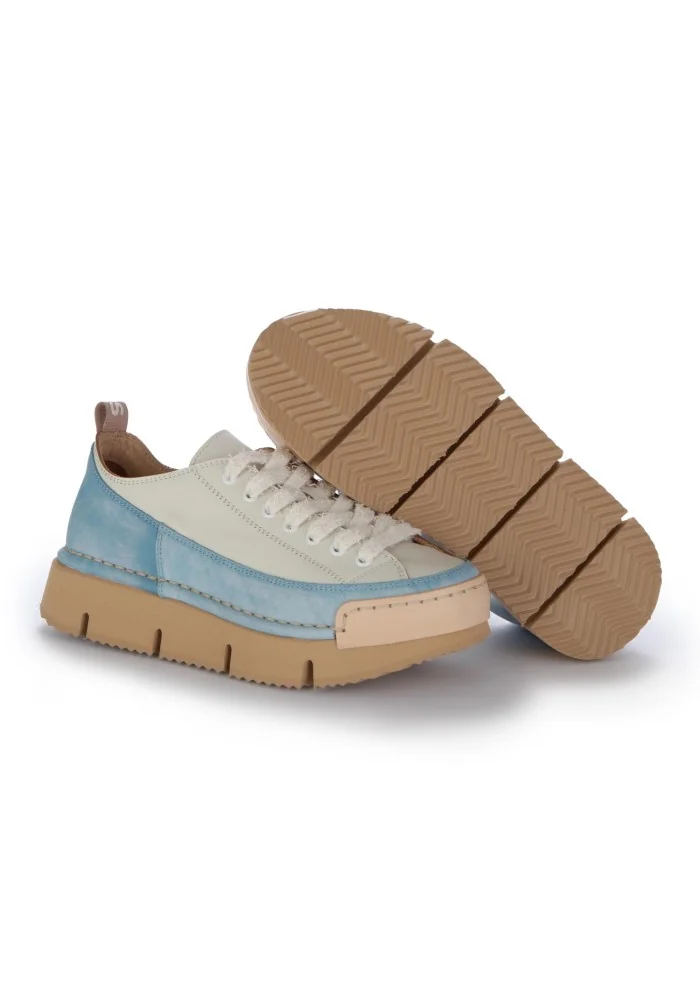 womens sneakers bng real shoes la dinamica white light blue