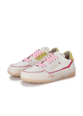 sneakers donna barracuda earving bianco rosa verde