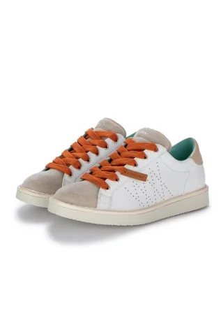 mens sneakers panchic leather suede white beige