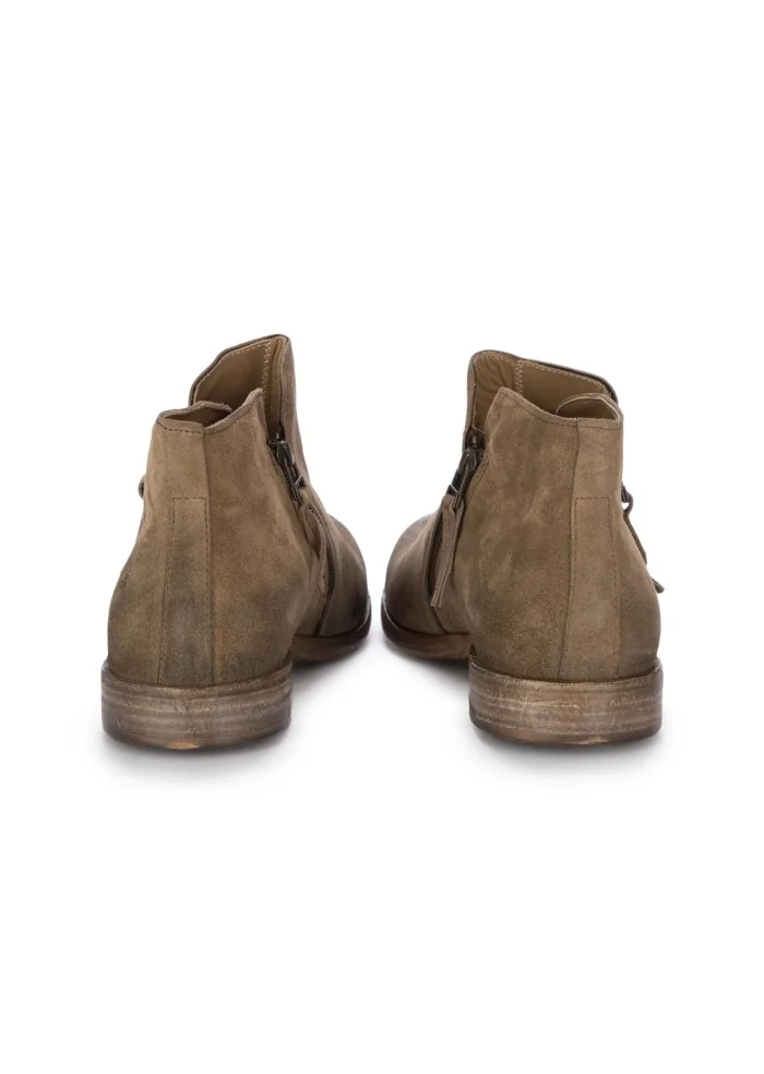 mens ankle boots pawelks suede wash brown
