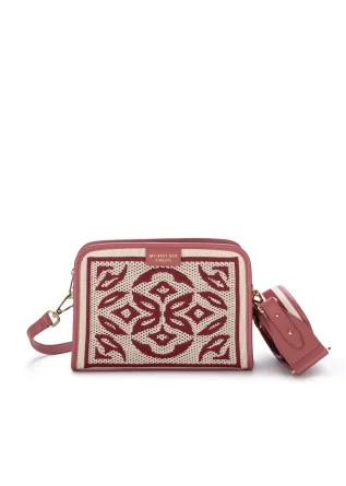 borsa a tracolla my best bag lisbona mineral rosso bianco